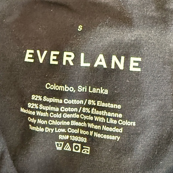 Everlane The V Neck Long Sleeve Body Suit Thong in Black, size Small - Picture 7 of 10